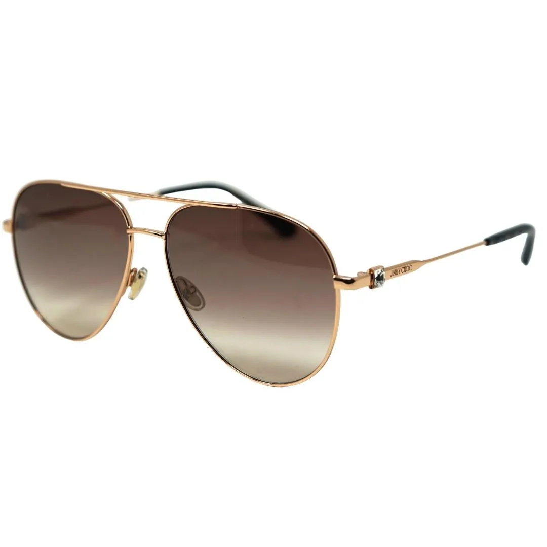 Jimmy Choo Olly S 0Ddb Ha Rose Gold Sunglasses