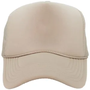 Khaki Foam Wholesale Blank Trucker Hat