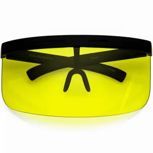 Kids Retro Oversize Color Tinted Shield Protection Visor D231