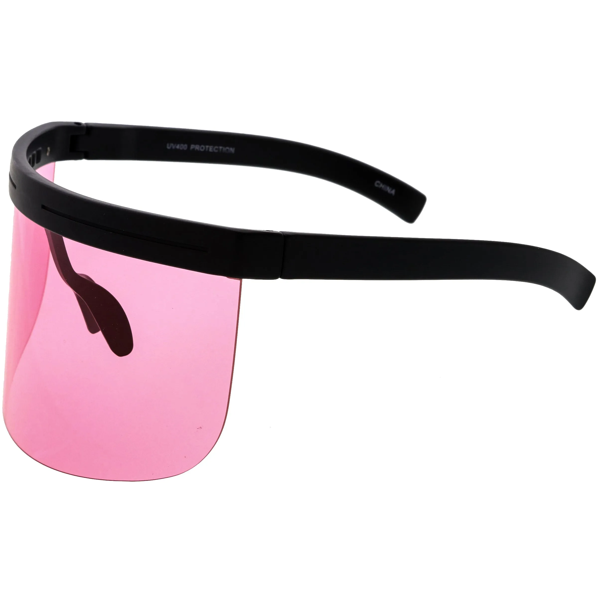 Kids Retro Oversize Color Tinted Shield Protection Visor D231