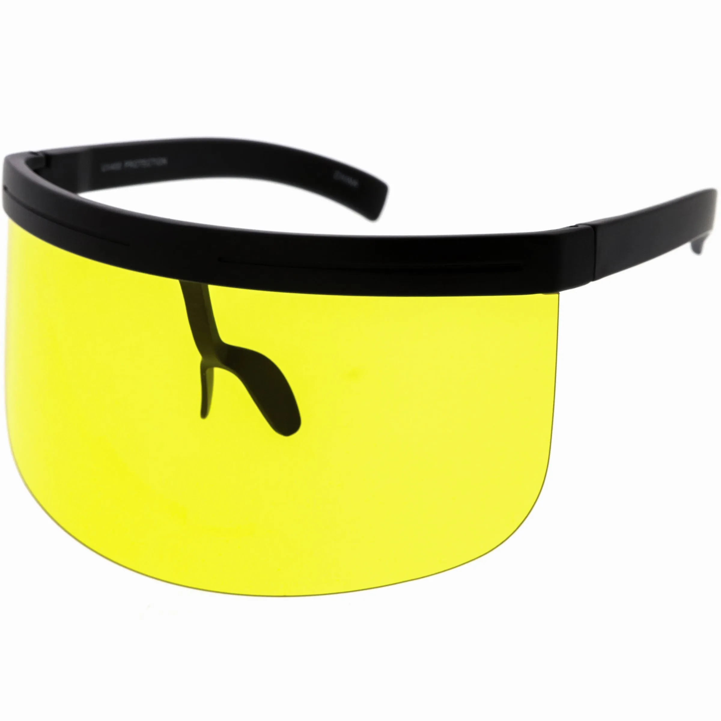 Kids Retro Oversize Color Tinted Shield Protection Visor D231