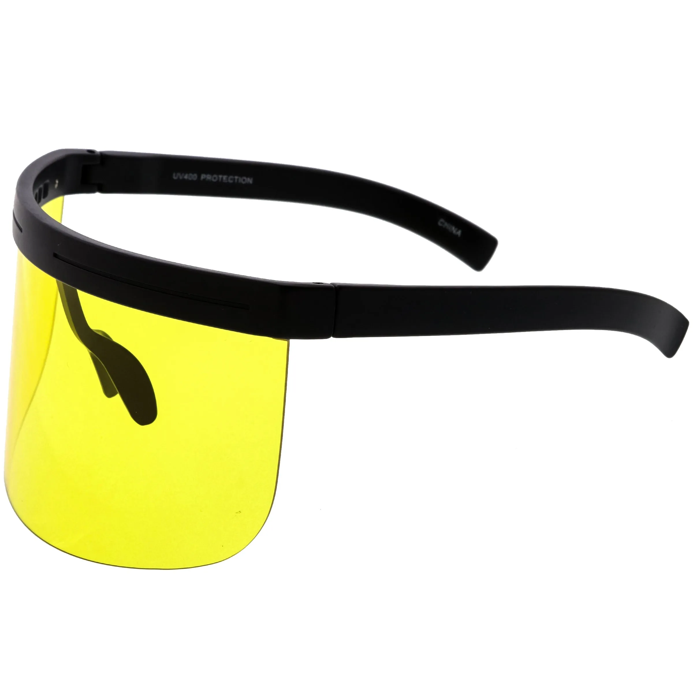 Kids Retro Oversize Color Tinted Shield Protection Visor D231