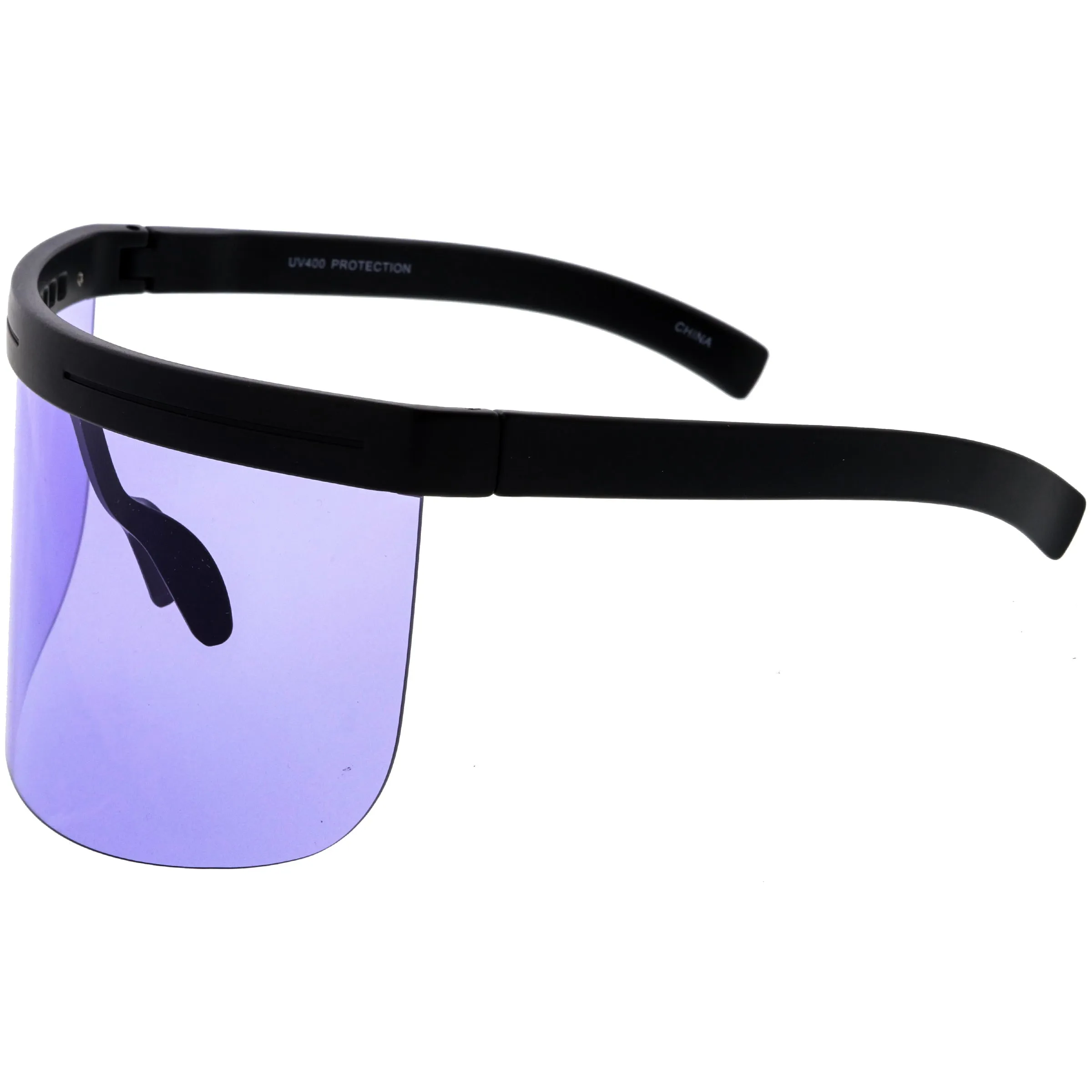 Kids Retro Oversize Color Tinted Shield Protection Visor D231