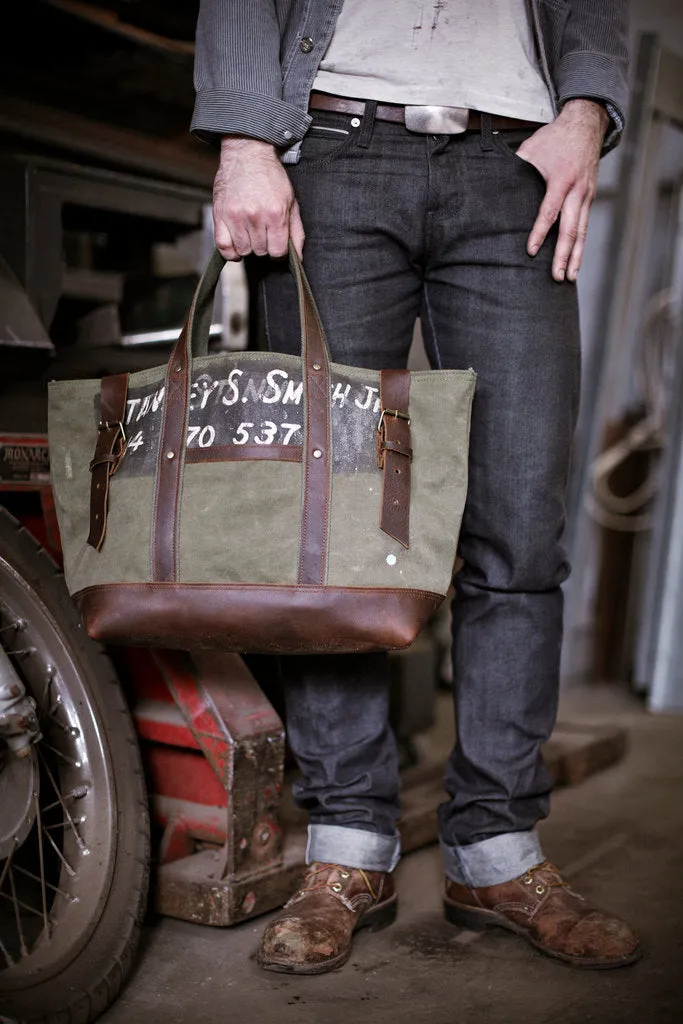 Men's WWII Canvas & Leather Carryall