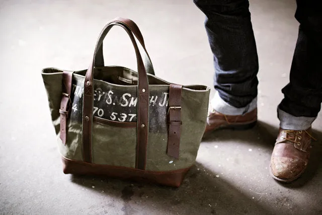 Men's WWII Canvas & Leather Carryall