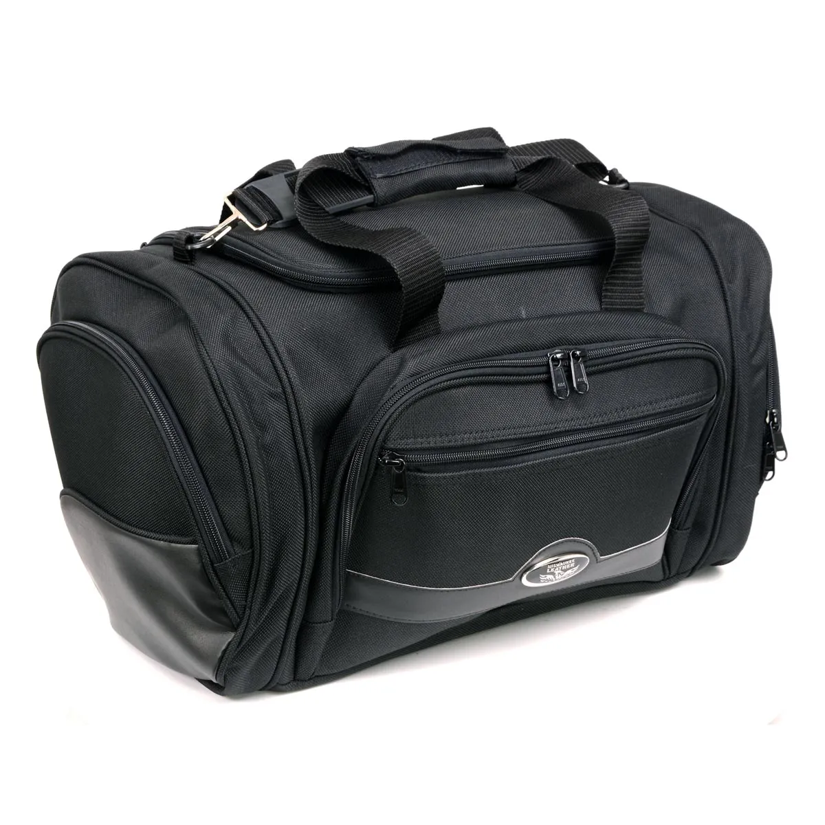 Milwaukee Leather MP8117 Large Black Textile Motorcycle Duffle Style