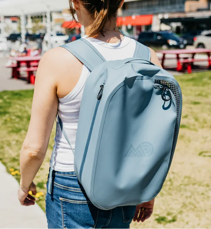 Mission Cassi Backpack Duel Compartment Day Pack Bag | 18L | Steel Blue