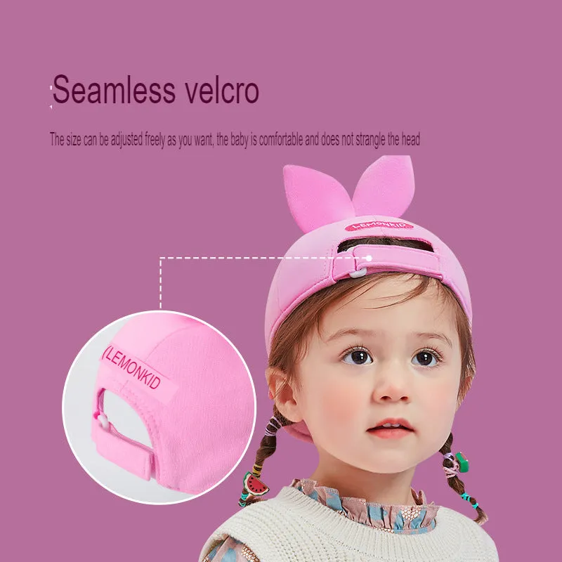 new baseball cap double brim children's peaked cap for boys and girls flip-up brim hat baby sun hat