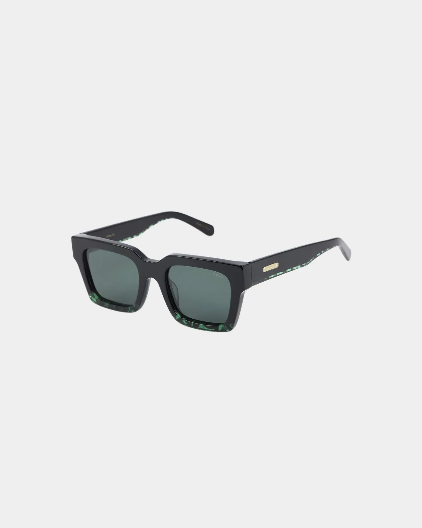 NUQE Jones XL Sunglasses Black/Green