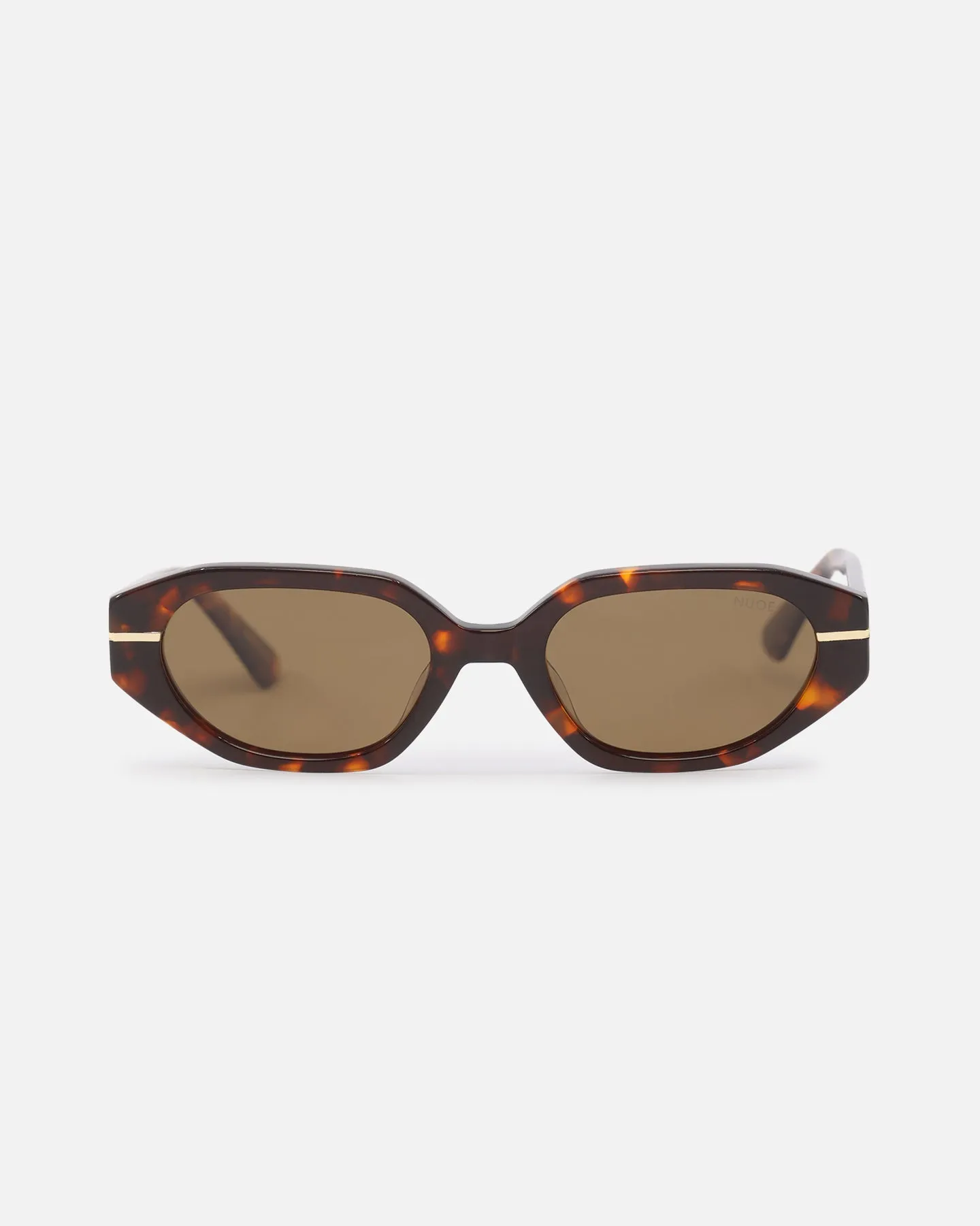 Nuqe Zarah Sunglasses Clear Tort/Brown