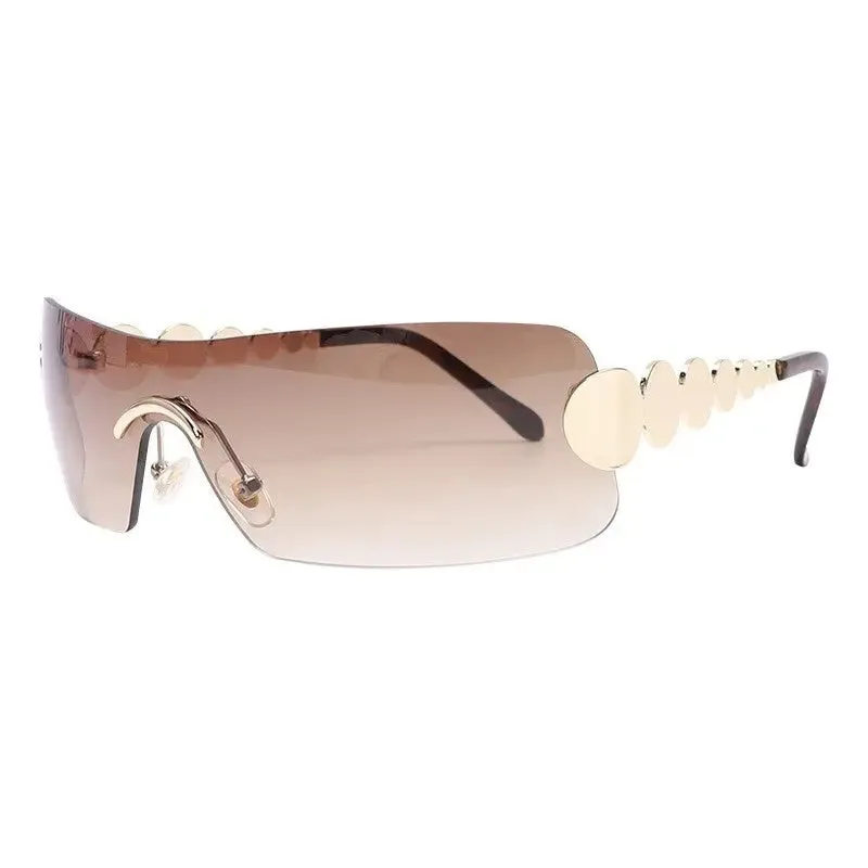 One Piece Rimless Outdoor Sunscreen Sunglasses