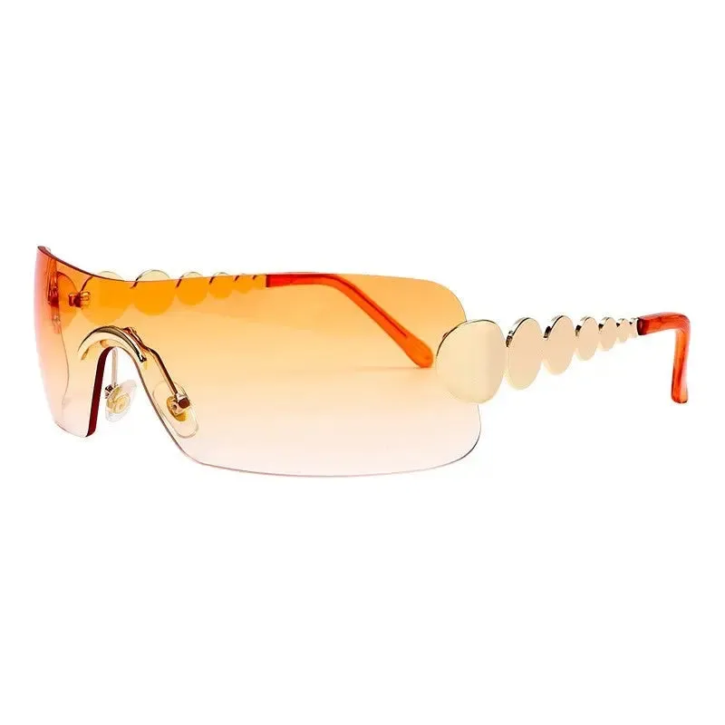 One Piece Rimless Outdoor Sunscreen Sunglasses