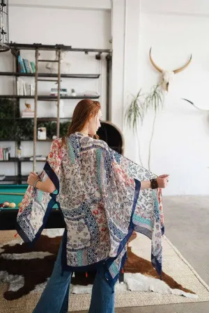 Paisley Floral Patchwork Kimono