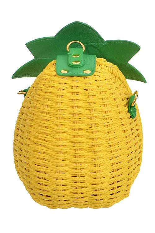 Pineapple Clutch Bag (As Seen in People Style Watch)