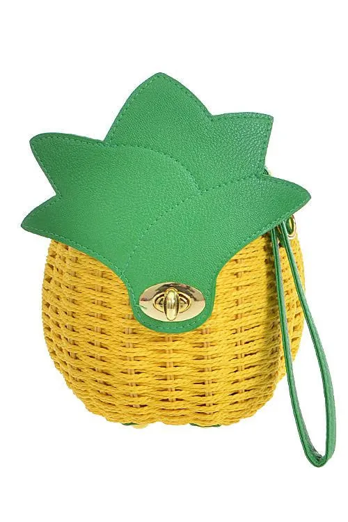 Pineapple Clutch Bag (As Seen in People Style Watch)