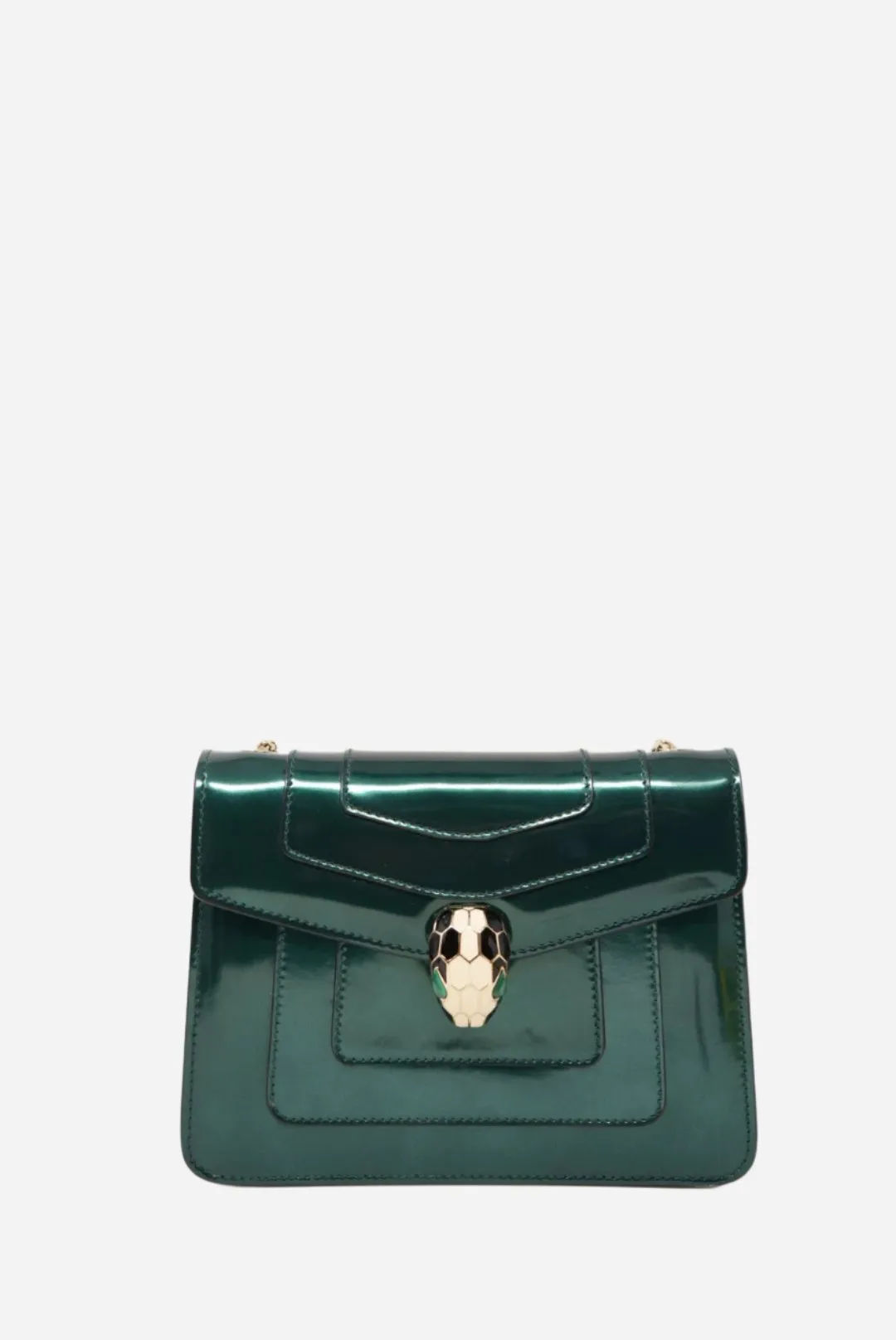 Pre-owned Bvlgari Serpenti Forever Handbag Green