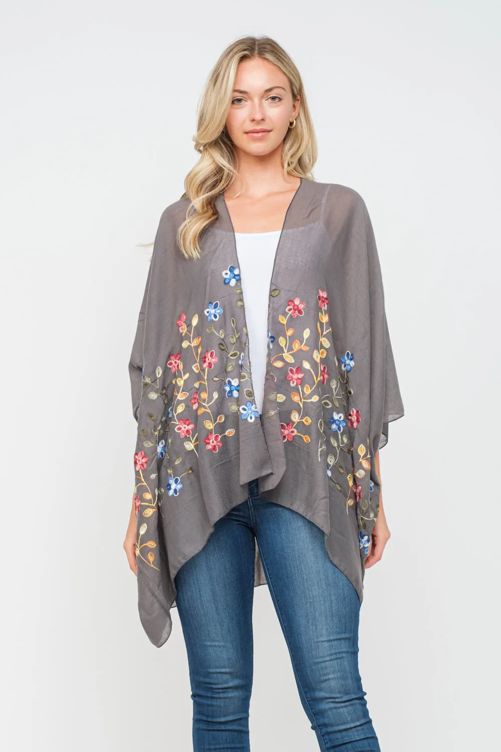 RAJ VICKI EMBROIDERED KIMONO