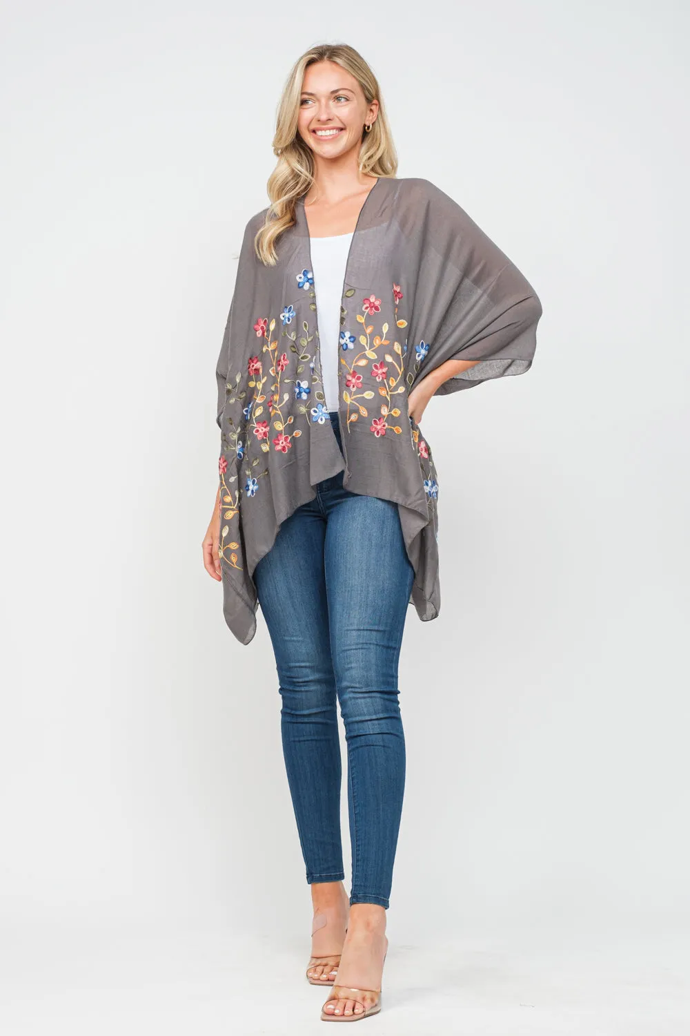 RAJ VICKI EMBROIDERED KIMONO