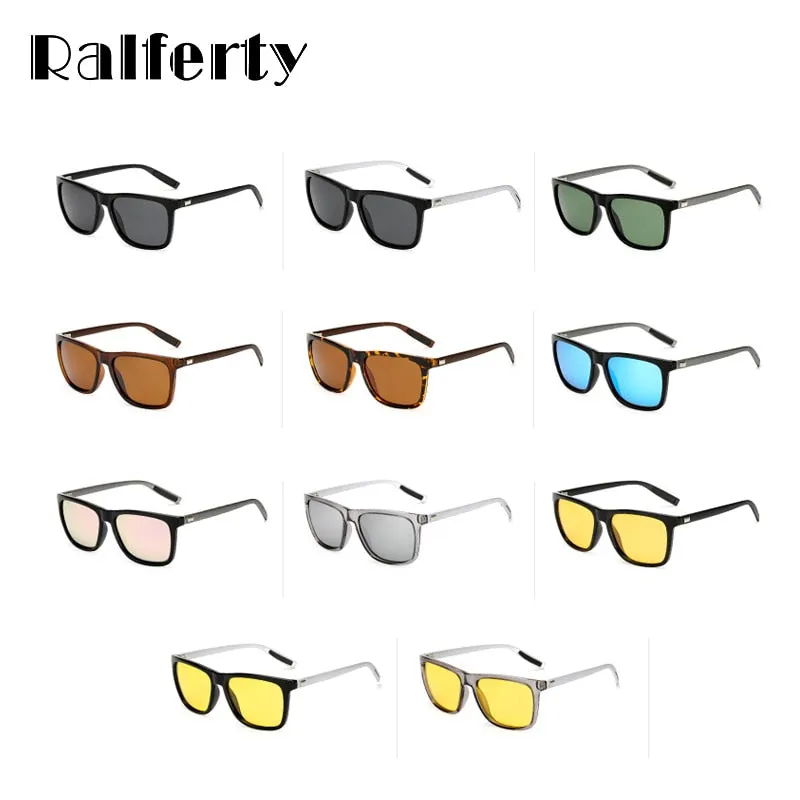 Ralferty Sunglass Square Polarized Sunglasses Men Women Brand Designer Polaroid 7031