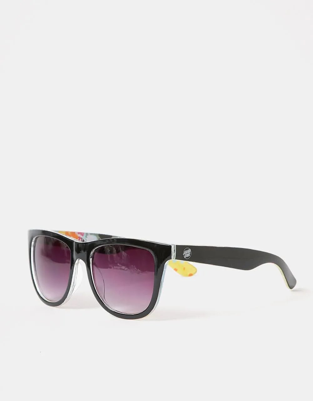 Santa Cruz Opus Dot Sunglasses - Black/Black Rainbow