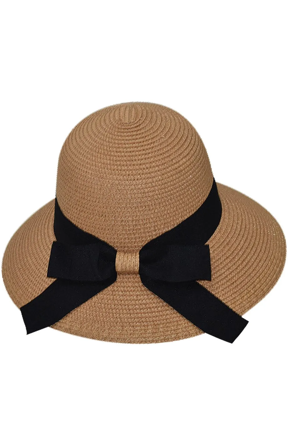 Sekota Beige Straw Beach Hat with Ribbon