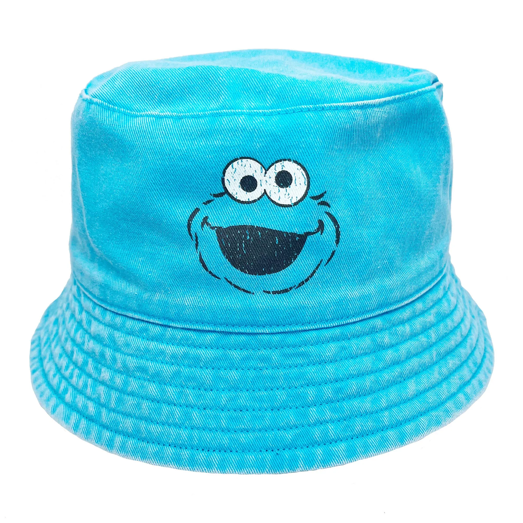 Sesame Street Cookie Monster Mineral Wash Youth Reversible Bucket Hat