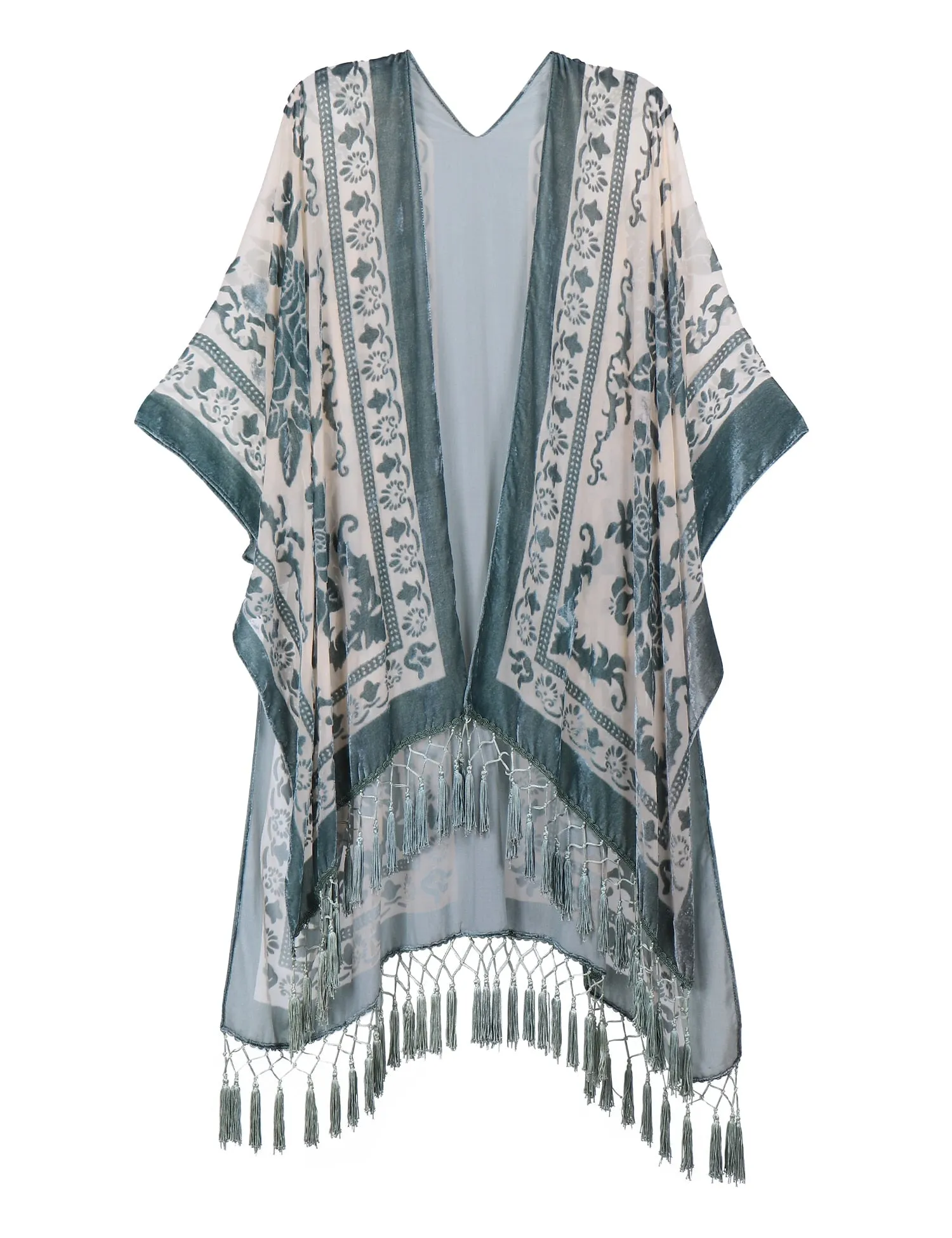 Stevie's Boho Tassel Velvet Kimonos