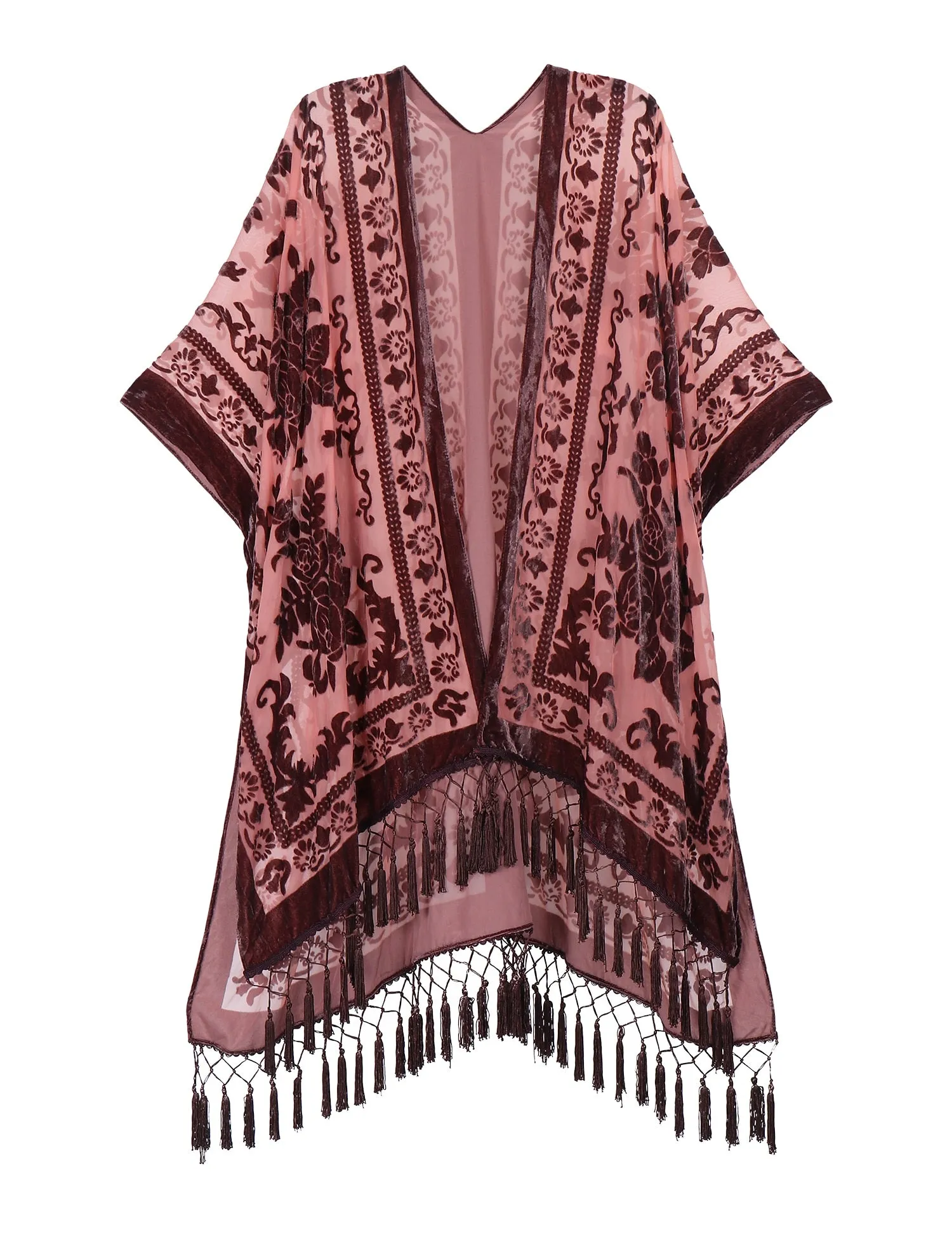 Stevie's Boho Tassel Velvet Kimonos