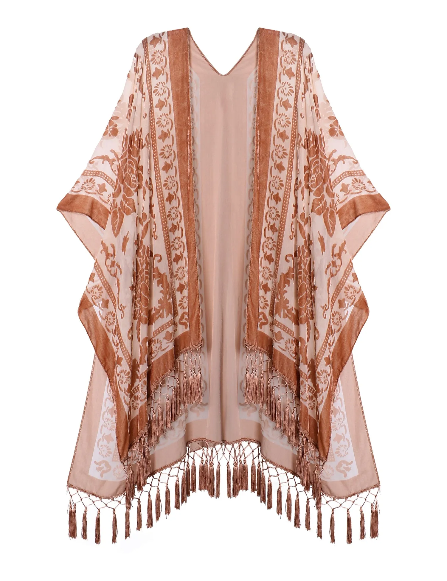 Stevie's Boho Tassel Velvet Kimonos