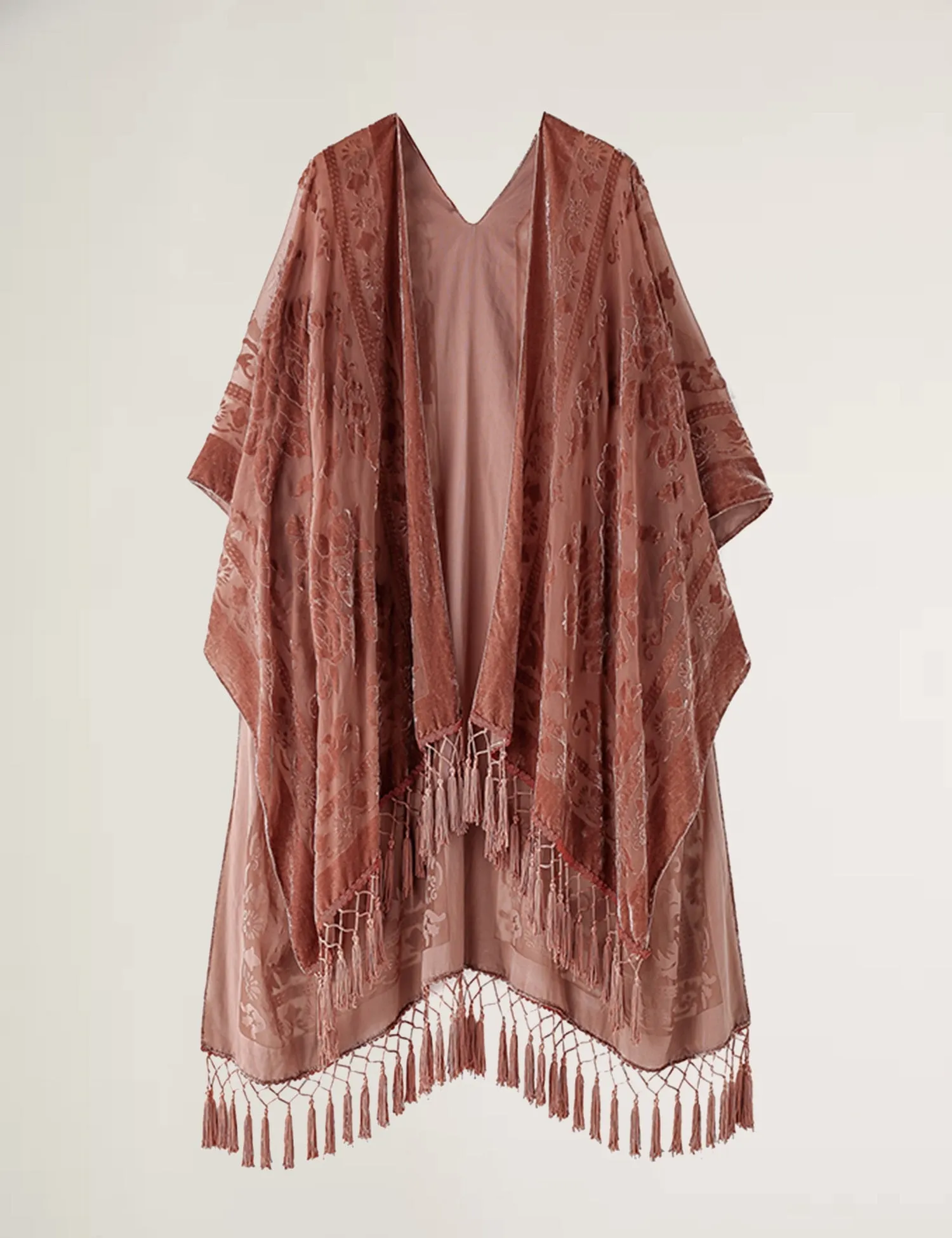 Stevie's Boho Tassel Velvet Kimonos