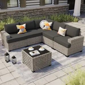 TBS Series - Sectional Patio Furniture Set 6-Piece