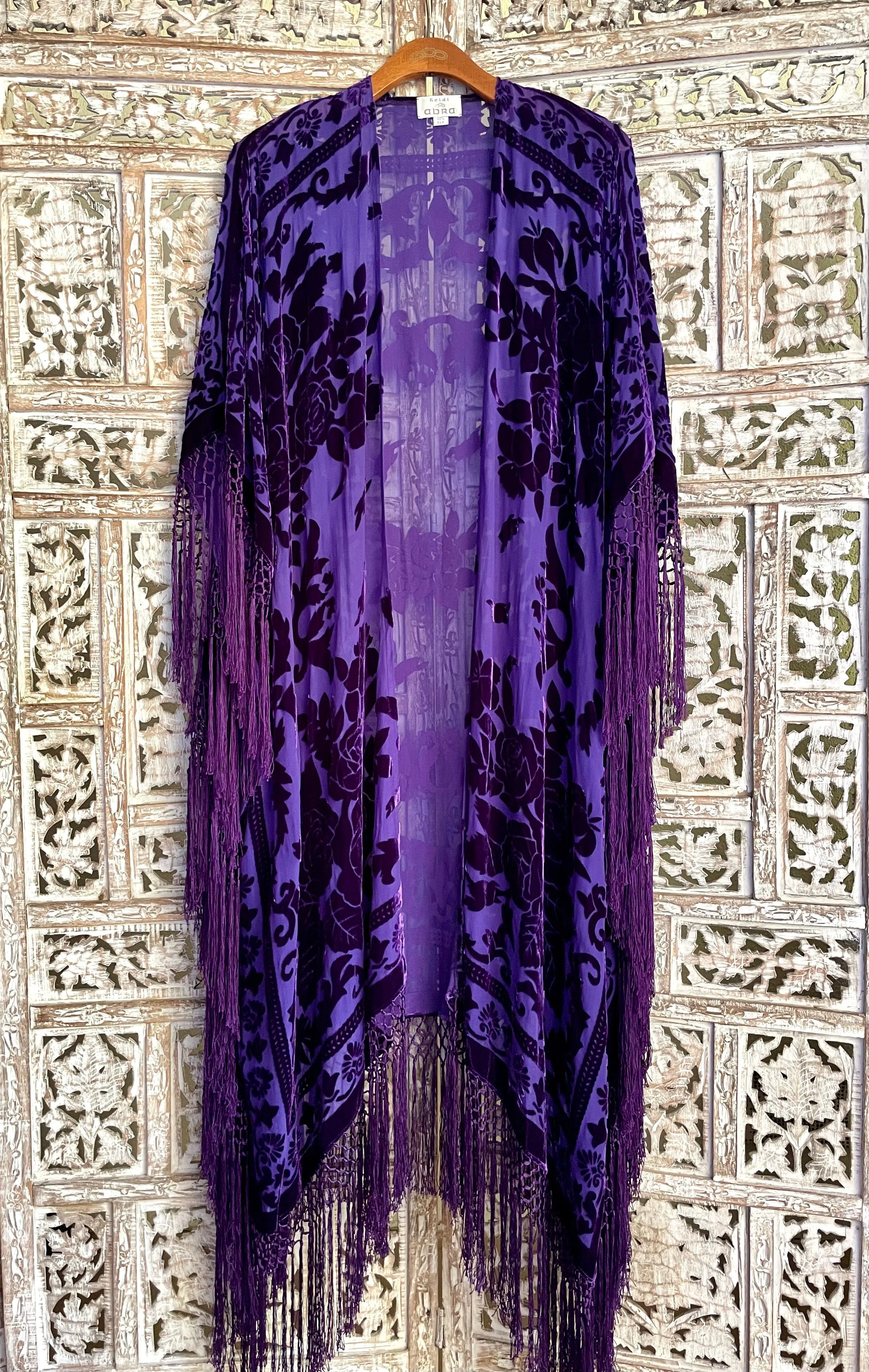 THE FLORENCE CAFTAN IN AUBERGINE