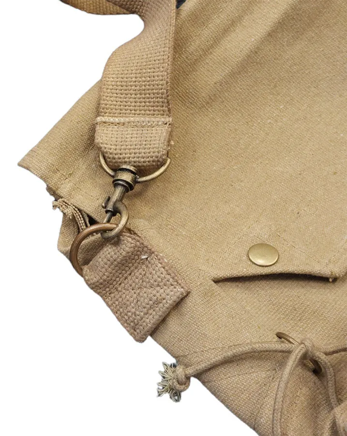 VINTAGE MK. VII CANVAS SIDE BAG, INDIANA JONES STYLE SATCHEL