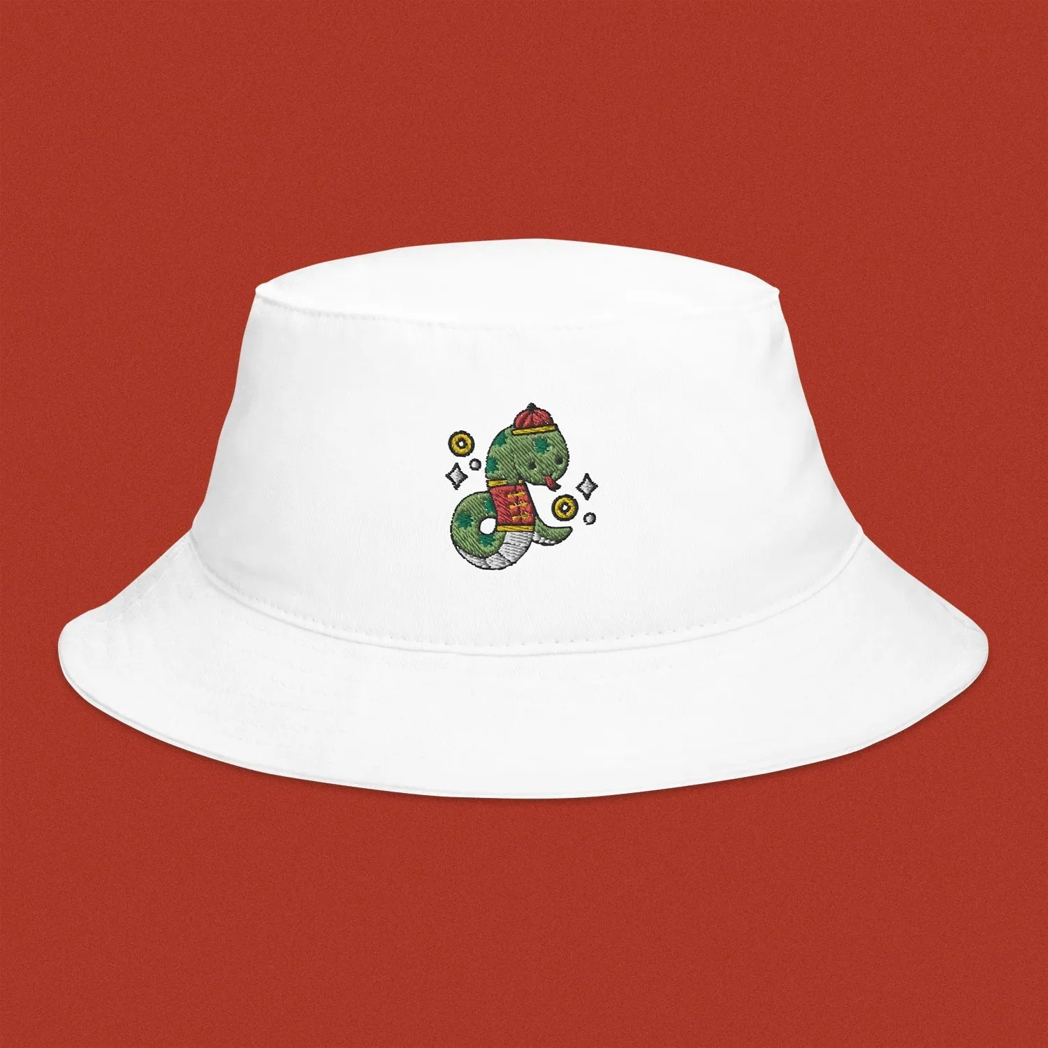 Year of the Snake Embroidered Bucket Hat