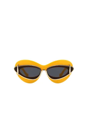 Yellow Cat-Eye Sunglasses