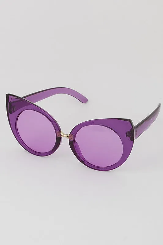 Yvonne Round Cat Eye Sunglasses